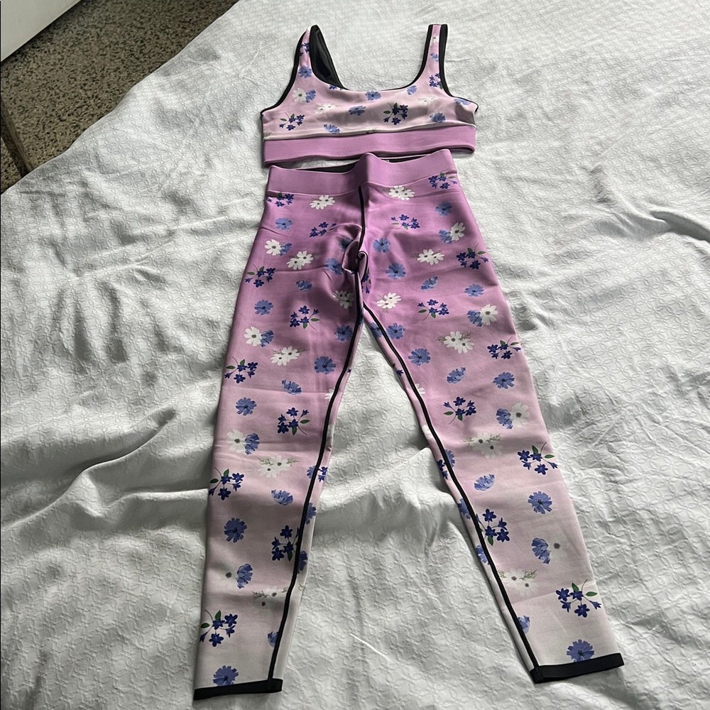 Ultracor Cor Pink Floral Leggings set